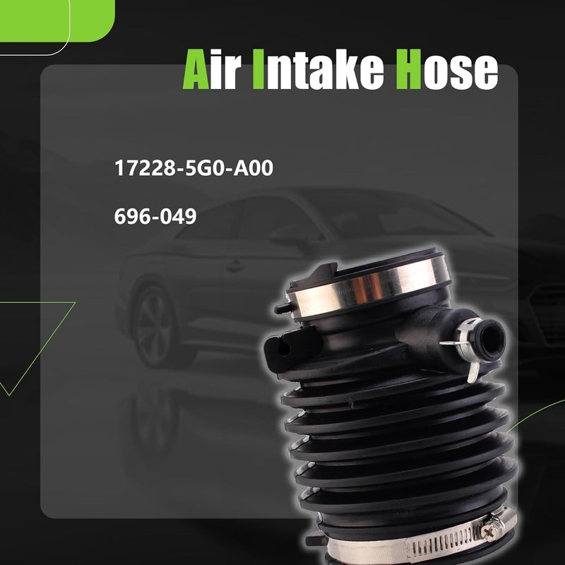 AUCERAMIC 696-049 Engine Air Intake Hose with Clamps Compatible With Honda Accord 3.5L V6 2013-2017 Replaces 696-049 17228-5G0-A00 - Image 1